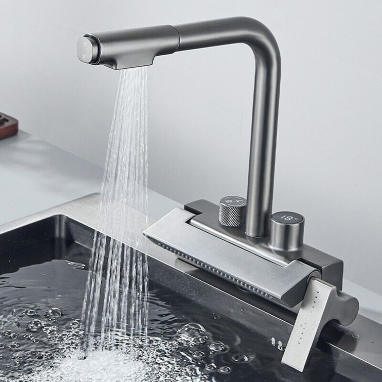 Whychstore Ausziehbarer Küchenwasserhahn - Modern Mit Dusche Galvanik